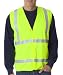 Bayside USA-Made Hi-Visibility Economy Class 2 Solid ANSI Safety Vest. 3789