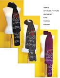 ED HARDY LOVE KILLS SLOWLY SCARF SCARVES SARONGS BLACK