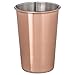Thirsty Rhino Tenki, 16 oz Copper Plated Pint Cup Glass Tumbler Mug, Copper Plated (Set of 6)