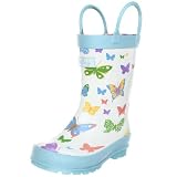 Hatley Girls 2-6x Social Butterflies Rain Boots,Multi,6