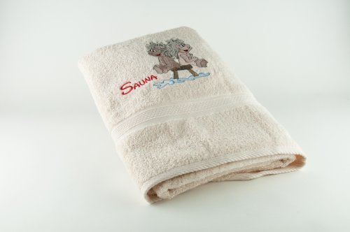 Buscher 201466-4-502 Terry Classic Saunatuch mit Stickung \"Saunap&auml;rchen\" 70 x  Preisvergleich