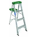 Werner 4 ft. Type II Aluminum Stepladder with 225 lbs. Load Capacity