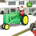 INFLATABLE SANTA ON JOHN DEERE TRACTOR
