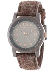 Sprout Unisex ST/5518BNBN Bamboo Dial Brown Wool Felt Strap Watch