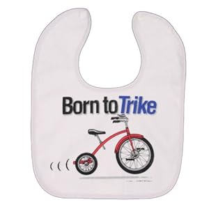 Born To Trike Snap Baby Bib