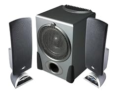 Cyber Acoustics CA-3550WB Silver 2.1 Speaker System
