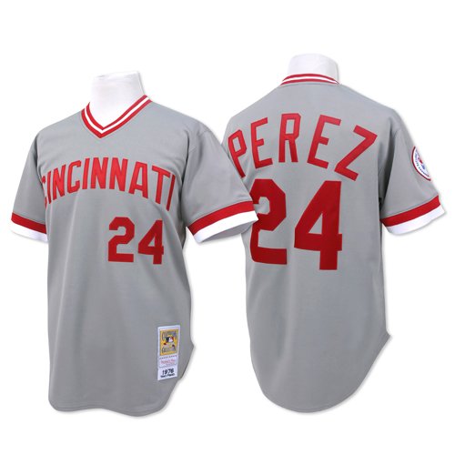 Cincinnati Reds Authentic 1976 Tony Perez Road Jersey By Mitchell & Ness 36