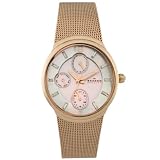 Skagen Ladies Steel Rose-Gold Mesh Watch #486SRR by Skagen