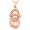 10k Rose Gold Diamond Shoe Pendant (1/20 cttw, I-J Color, I3 Clarity)