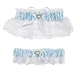 Darice V35921 Throw Away and Keep One Garter, Blue/White, 2 Per Pack