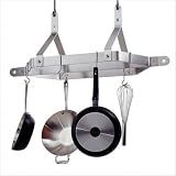 Enclume PR21-SS 38" Century Pot Rack - Brushed Stainless Steel Finish