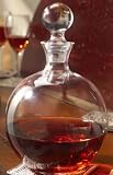 NAPA COLLECTION 10 INCH MOUTHBLOWN GLASS BALL DECANTER