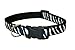 Medium Black/White Zebra Dog Collar: 3/4