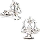 Scales of Justice Cufflinks in Silver