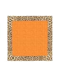 Roberto Cavalli - Roberto Cavalli Leopard Frame Signature Silk Square Scarf White