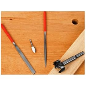 Forstner Bit Sharpening Kit 3 Piece Set By Peachtree Woodworking PW4174