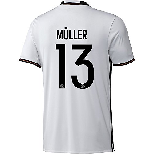 Adidas Muller #13 Germany Home Soccer Jersey Euro 2016