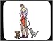 Decorated Mouse Pad with body, walking, individuals, individual, mammal, couple, huma...