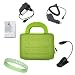 Brand New Green Amazon Kindle 2 Hard Shell Carrying Case + A Black LED Reading Light + Car Charger + Wall Charger + A Screen Protector + A Live*Laugh*Love Wrist Band!!!