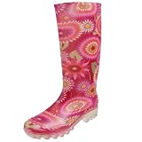 Adi Designs Womens Floral Print Rain Boots