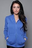 RVCA The RVCA Fleece Hoody in Azul hood ,Sweatshirts for Women