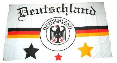 Fahne / Flagge Deutschland Fußball 2 NEU 90 x 150 cm
