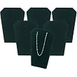 6 Black Velvet Necklace Pendant Chain Earring Display Stands