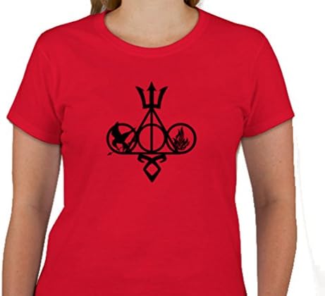 Book Fandom Scale Women's T Shirt (Small, Red)
