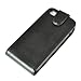 SODIAL(TM) Black Premium PU Leather Flip Case for Apple iPhone 4S / iPhone 4