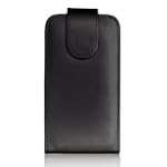 Negra Funda de Cuero para LG E610 Opt...