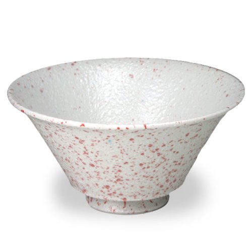 波佐見焼 白雪(赤) イケメン丼 昭和陶器 橋本和也 n_ama-66530