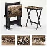 Morning Run TV Tray (Set of 4)