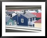 Buildings from Room at Hotel Odinsve, Reykjavik, Iceland Lonely Planet Collection Framed Art Poster Print by Jonathan Smith, 31x25