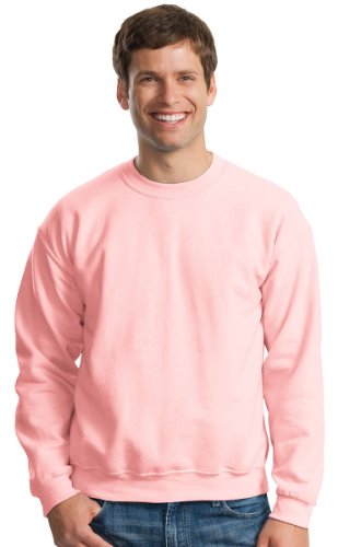 Gildan Heavy Blend Crewneck Sweatshirt, LT.PINK, LG