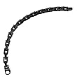 Black Plated Stainless Steel Necklace - 20 Inches