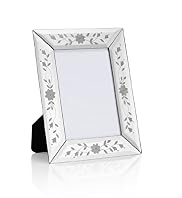 Floral Mirrored Photo Frame 13 x 18cm (5 x 7")