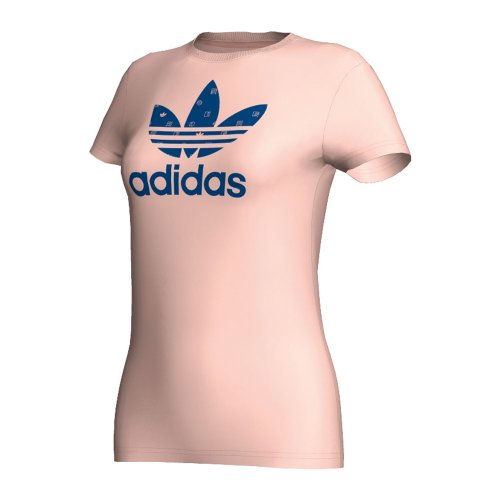 Adidas Damen Shirt Trefoil, shell s06/power blue s12, 34, X33491