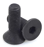 Alloy Steel Flat Hd Socket Cap Screw 6-32 Black, Nylon Patch, ASTM F835