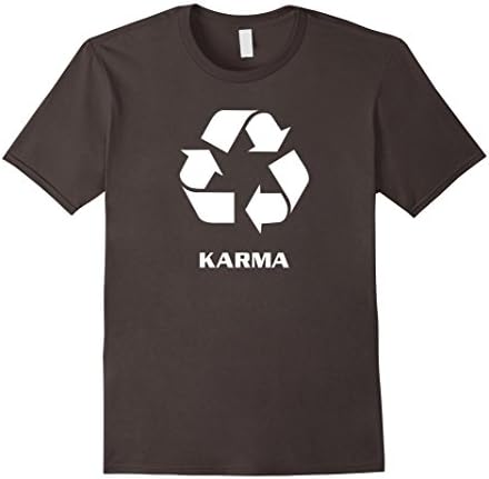 Men's Karma Recycling Symbol T-Shirt Tee XL Asphalt