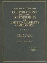 Cases and Materials on Corporations Including Partnerships and Limited Liability Companies (American Casebook)