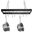Rectangle Wire Hanging Pot Rack with Accessories