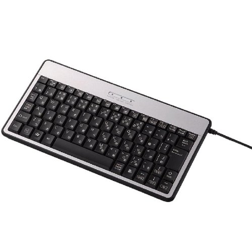 ELECOM メンブレン式キーボード 82キー コンパクトサイズ シルバー (PS3対応) TK-FCM006SV