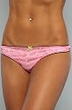 Betsey Johnson The Chantilly Helenca Thong in Pink,Intimates for Women
