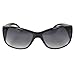 MLC EYEWEAR Rectangle Fashion Sunglasses Black Base With Elegant Pink Hawaiian Flower Design