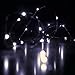 KW-Light Micro LED 20 Cold White Color Lights Battery Operated on 7ft Long Silver Color Ultra Thin String Wire