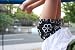 NEW PATTERN Monkeybar Buddies Playground Modesty Shorts for Girls - Black and White Flower Power Shorts