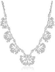 CZ by Kenneth Jay Lane "Special Occasion" 25 Cttw Lotus Blossom Motif Necklace