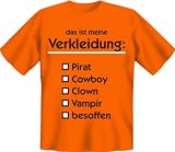 lustig bedrucktes Faschings-T-Shirt  Meine Verkleidung !!!  Größen S - XXL, S