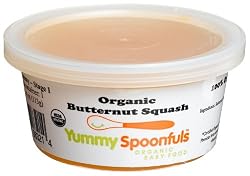 Yummy Spoonfuls Creamy Yummy Pureed Organic Butternut Squash, 4-Ounce Tubs (Pack of 12)