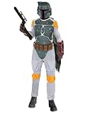 Plus Size Mens Boba Fett Costume Star Wars Halloween Costume SciFi Movie Fantasy